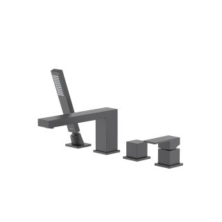 Смеситель Aquatek Либра AQ1648MB на борт ванны черный